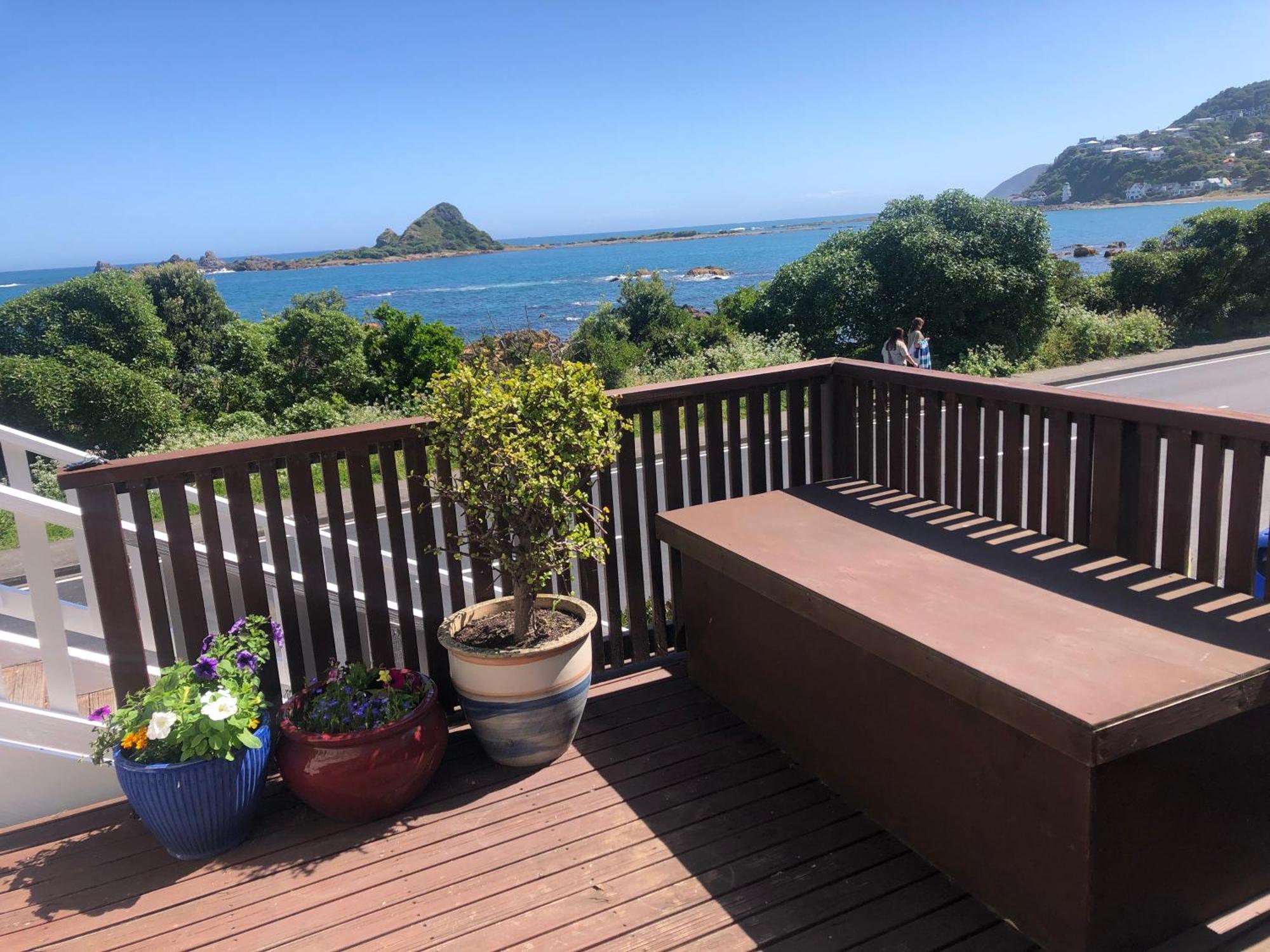Seafront Haven In Island Bay With Deck, Outdoor Bath, And Parking Apartment Wellington Luaran gambar